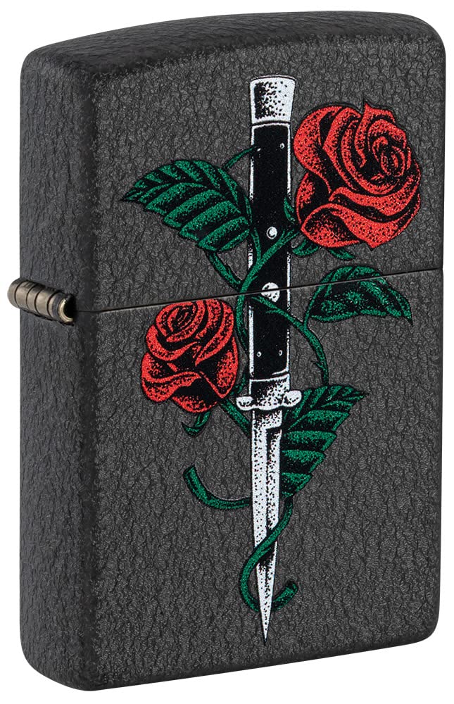 Zippo Flower Design Windproof Lighters - Elegant Floral Pattern for Smoking, Gifts & Collectibles | Perfect for Outdoor Use, Camping & Special Occasions