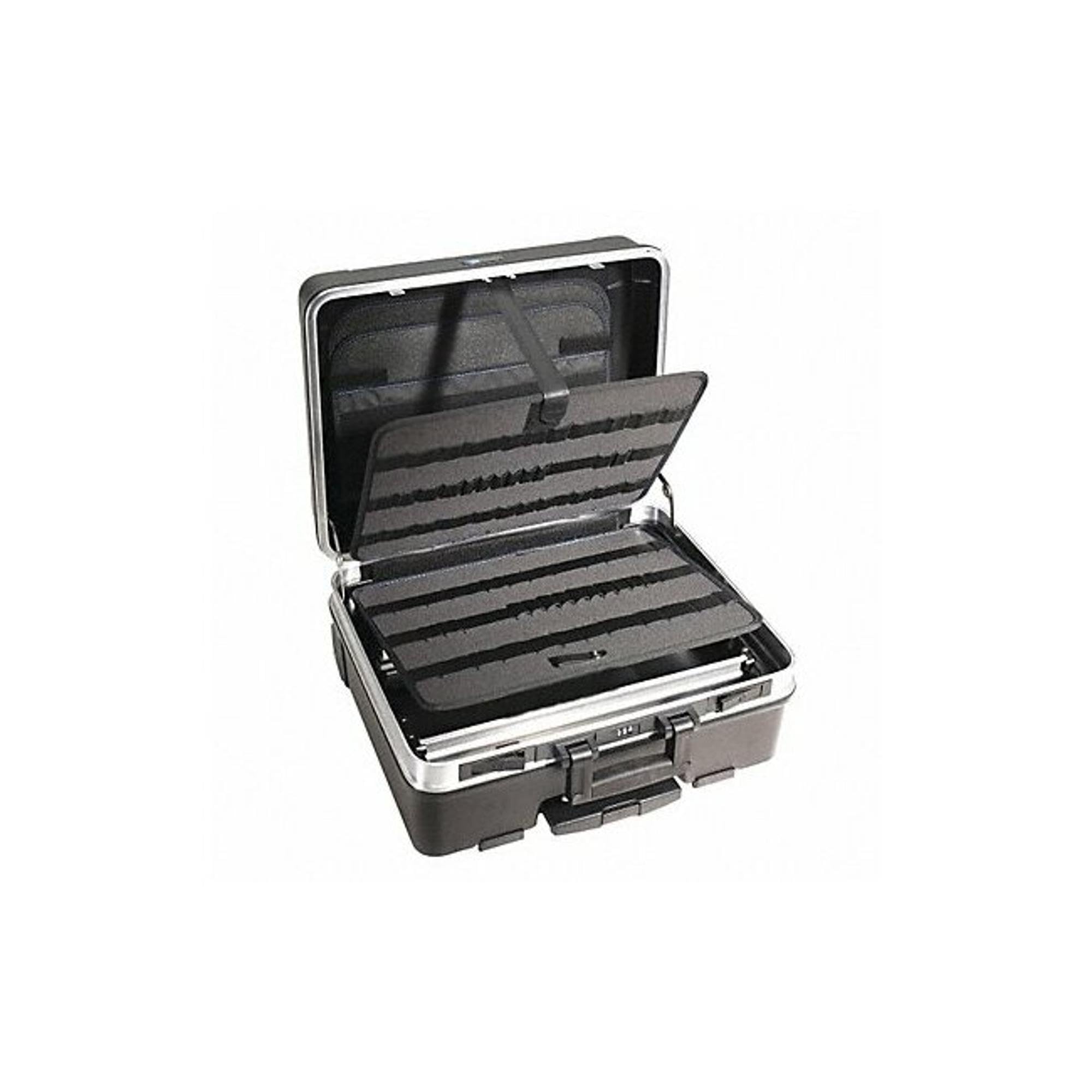 Heavy Duty Large Tool Case - 20-9/32 Inch Wide Black Toolbox for Professional Mechanics & DIY Projects | Perfect for Workshop, Garage & Job Site Organization