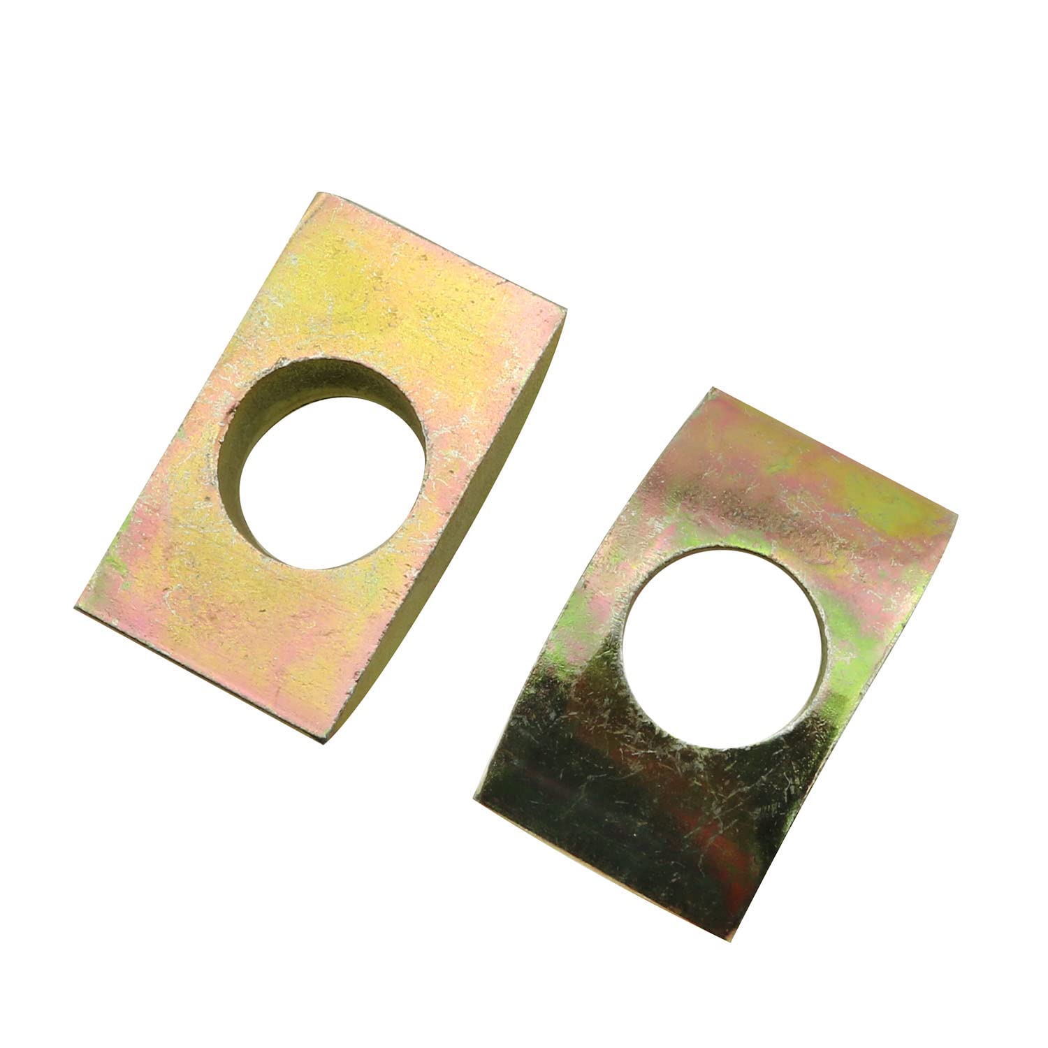 12pcs M10 Half Moon Nuts Washer Spacer 27x16mm - Furniture Hardware Accessories for DIY Furniture Assembly, Bed Frame, Cabinet & Table Connection (Durable Metal Fasteners)