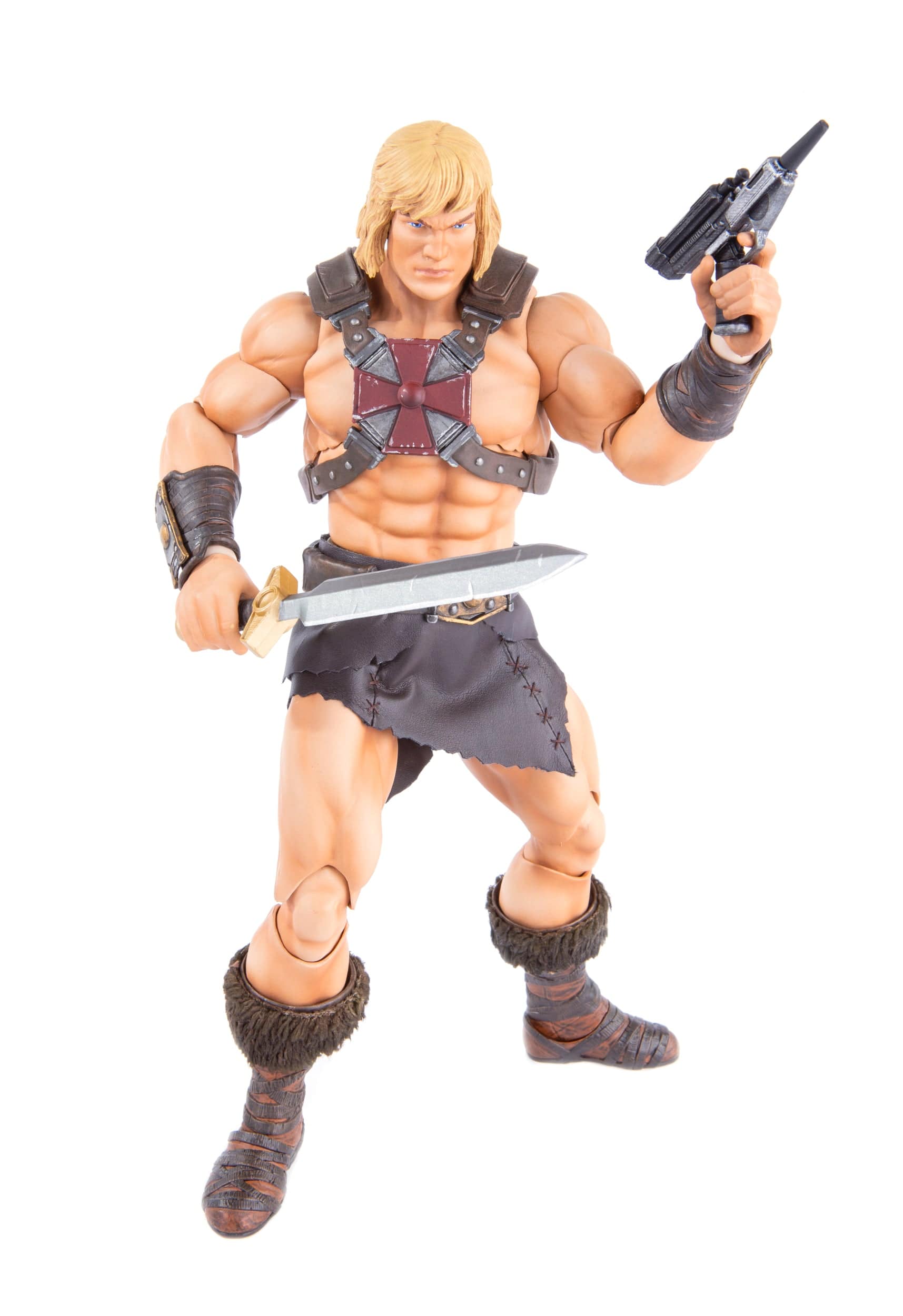 Masters of the Universe He-Man 1/6 Scale Action Figure Collectible - Battle-Ready Display for Fans & Collectors | Perfect for Shelf Displays, Gaming Setups & Nostalgic Decor