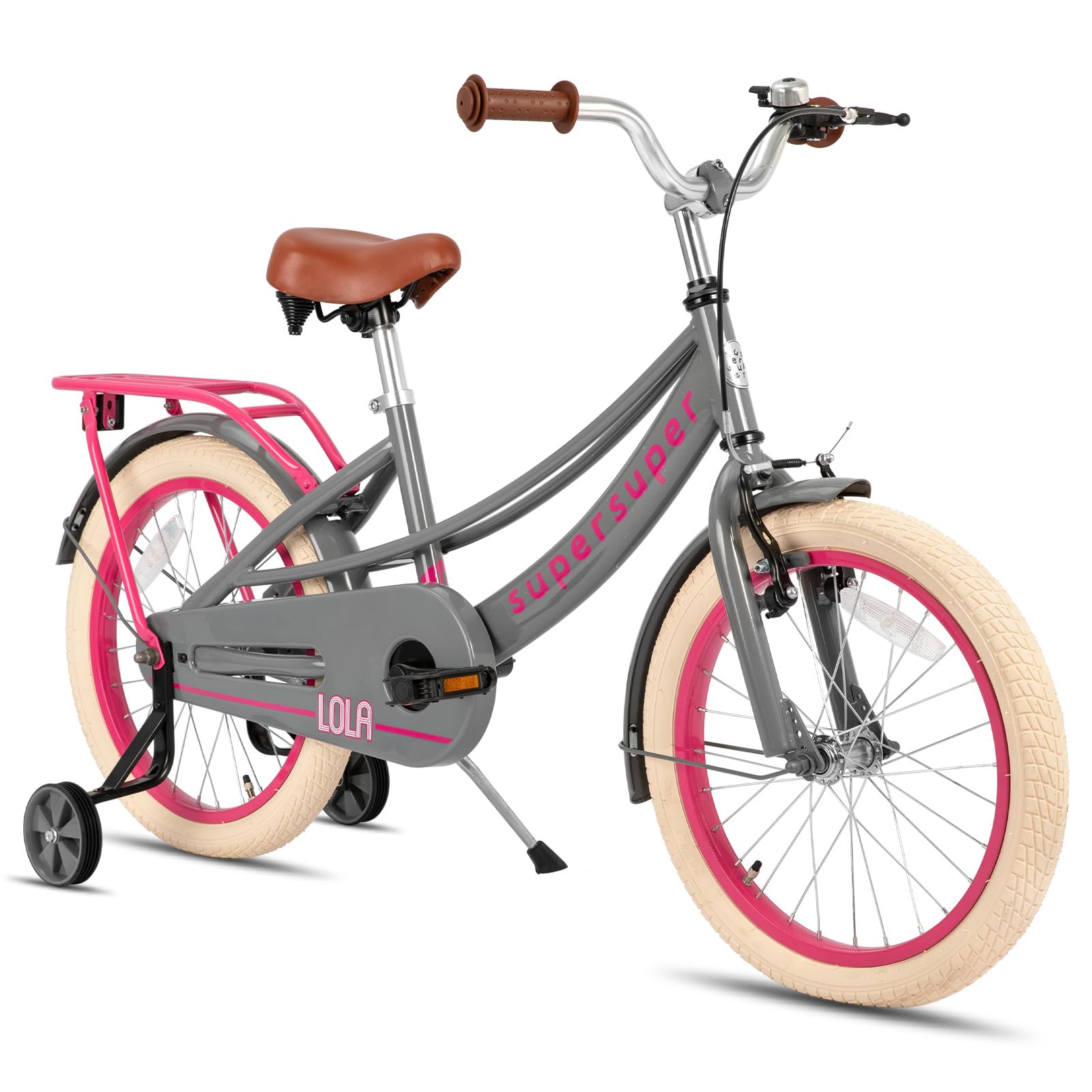 JOYSTAR Girls Bike for Kids Ages 3-10 | 14, 16, 18, 20 Inch Children's Bicycle with Training Wheels & Hand Brakes | Toddler to Youth Bike in Multiple Colors | Perfect for Neighborhood Rides, Park Adventures & Learning to Cycle