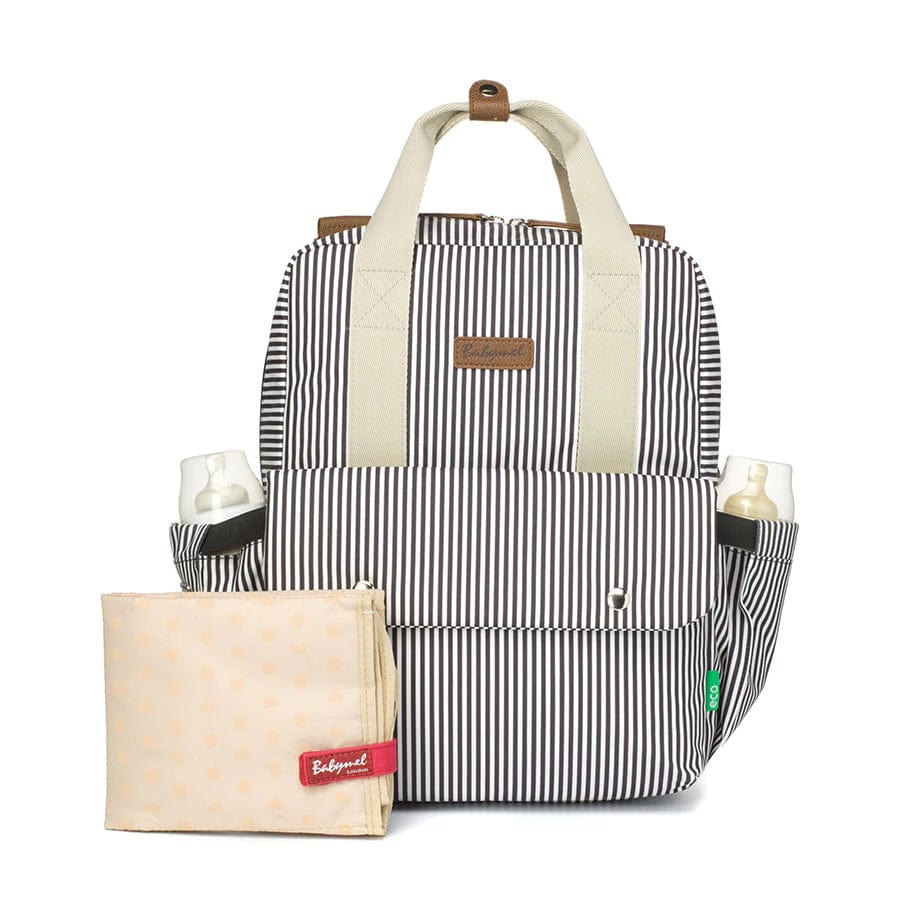 Babymel Georgi Eco-Friendly Vegan Leather Diaper Backpack - Stylish & Spacious Baby Bag for Moms, Perfect for Travel, Daycare & On-The-Go Parenting