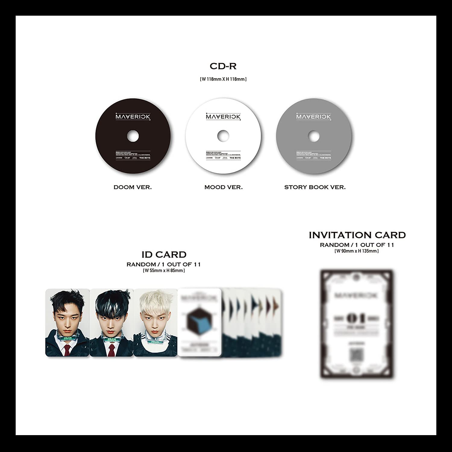 THE BOYZ 3rd Single Album [MAVERICK] (MOOD Ver) - K-Pop Photo Book, CD, Collectible Cards & Poster | Perfect for K-Pop Fans, Album Collectors and Gift Giving