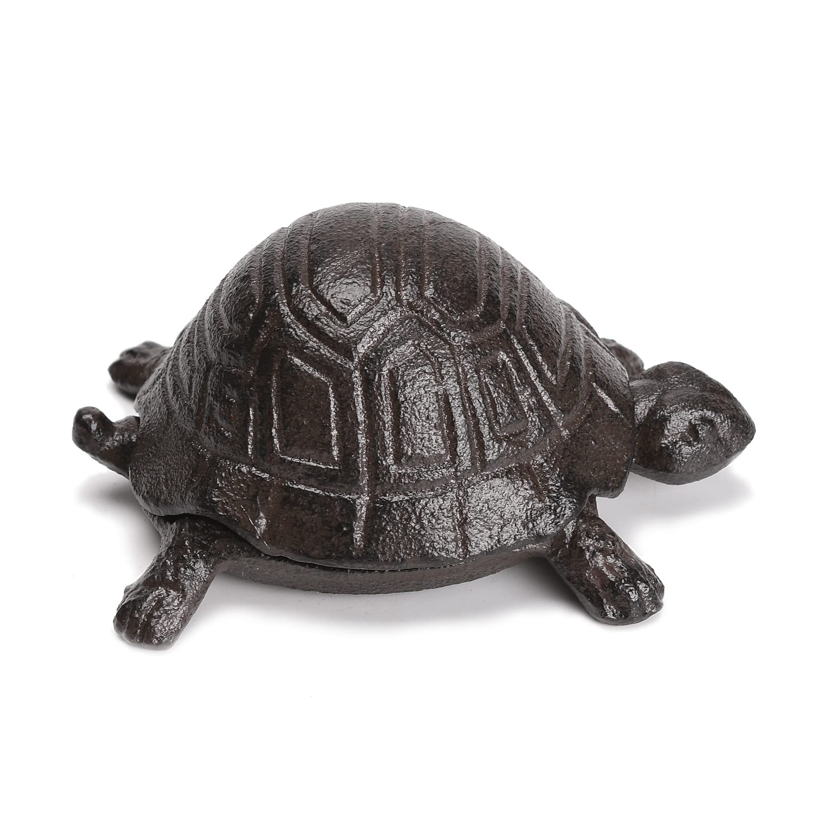 BRASSTAR Cast Iron Turtle Key Holder Box - 4.4 Inch Outdoor Garden Decor, Indoor Jewelry Organizer for Keys, Earrings, Rings & Small Accessories | Perfect for Home, Office & Gift Giving