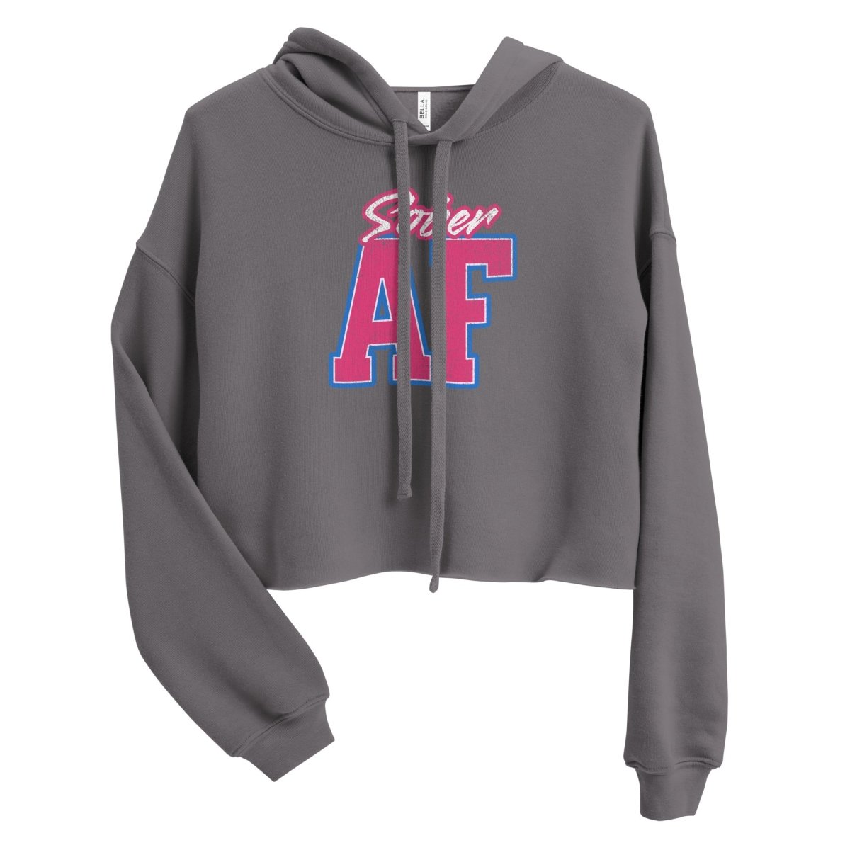 Sober AF Trendy Crop Hoodie for Women - Stylish Oversized Pullover Sweatshirt for Casual Wear, Gym, and Street Fashion