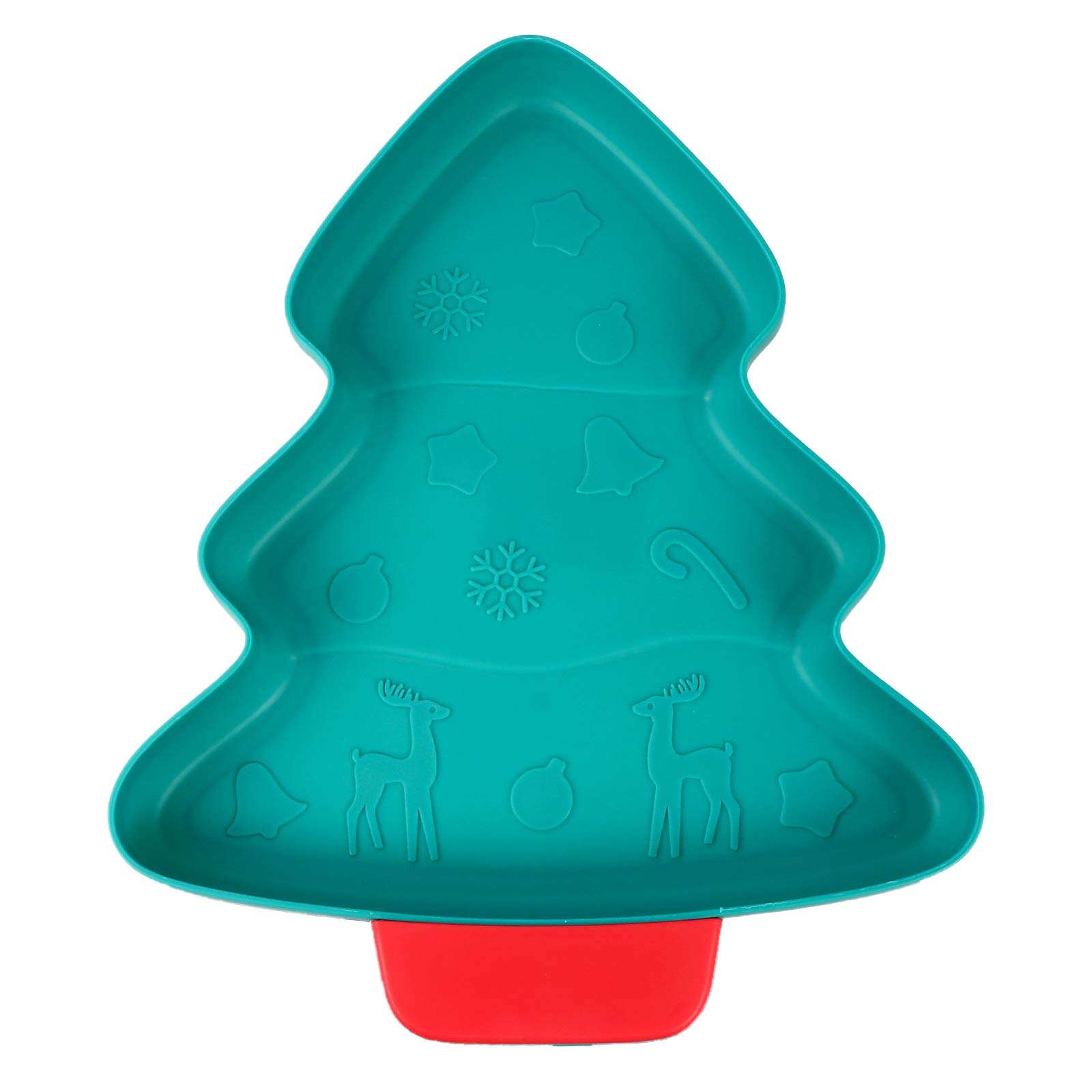 FAVOMOTO Christmas Tree Shaped Fruit Tray - Creative Snack and Candy Serving Plates for Holiday Parties, Christmas Decorations & Festive Gatherings