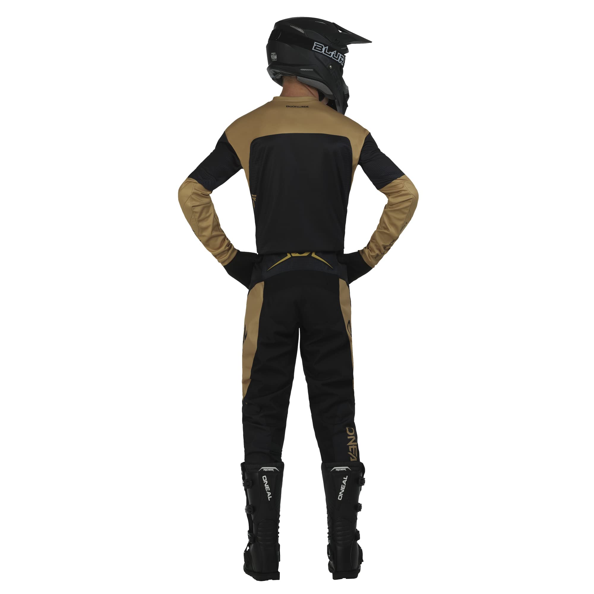 O'NEAL Element Racewear Pants V23 Black/Sand Size 28 - Motocross Dirt Bike Racing Gear for Men - Perfect for Off-Road Adventures & MX Tracks