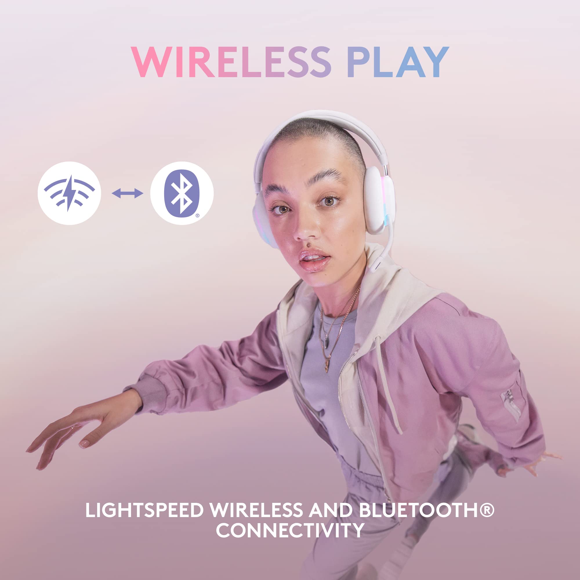 Logitech G735 Wireless Gaming Headset & Blue Yeti USB Microphone Bundle for PC/Mac Streaming - White Mist | Pro Streaming Setup with Exclusive Streamlabs Themes for Gamers & Content Creators