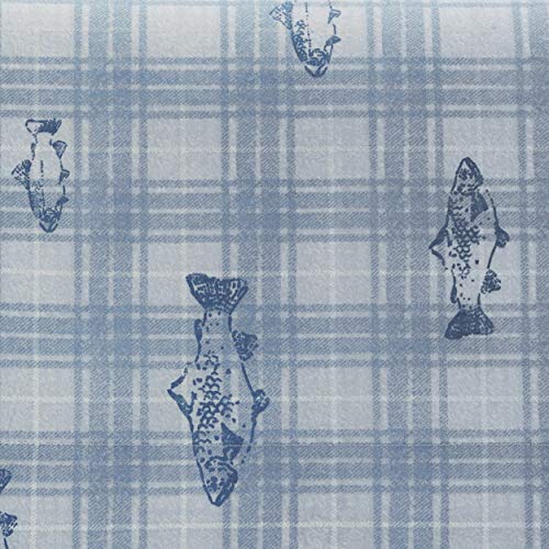 Methow Plaid Blue/White