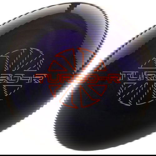 Premium Ebonite Turbo/R Purple Black Bowling Ball for Strikes & Spares – Perfect for League Play & Tournament Performance