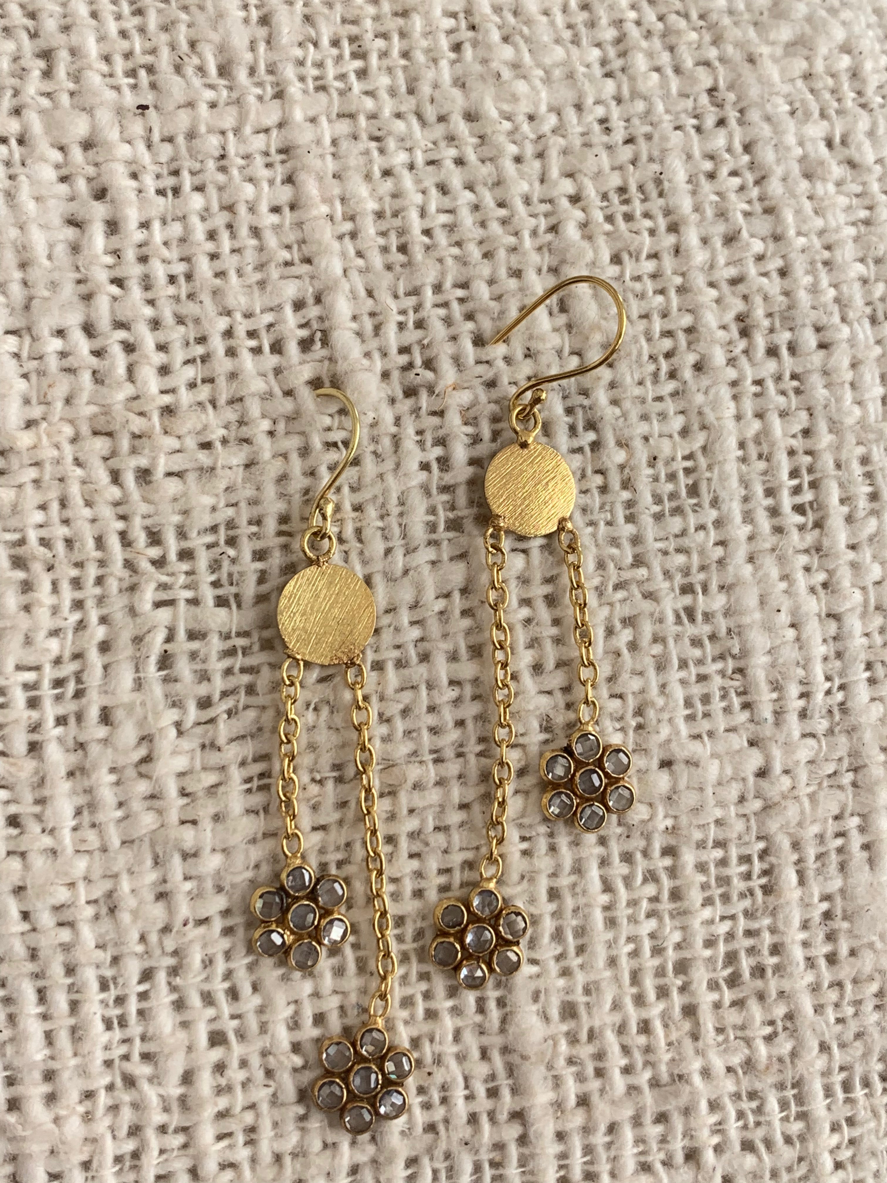 Sparkling Crystal Gemstone Designer Earrings for Women - Elegant Dangle Drop Earrings for Party, Wedding & Special Occasions