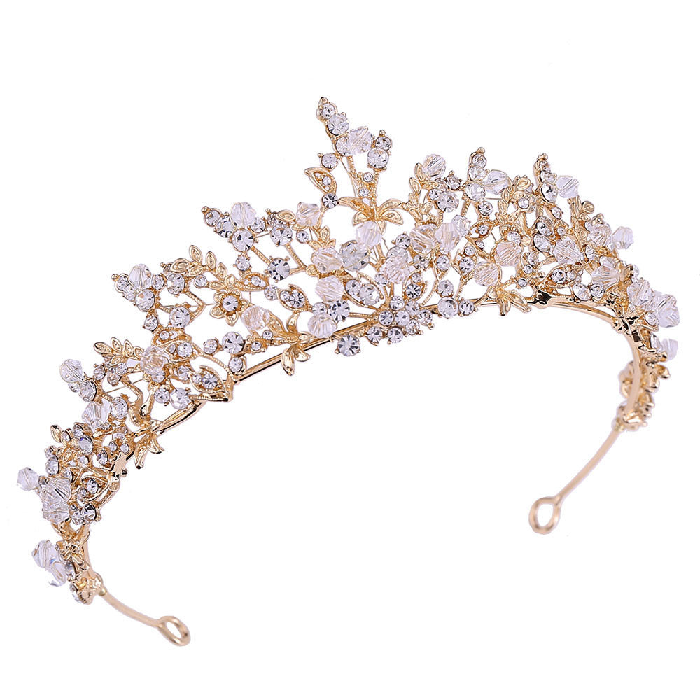Exquisite Handmade Crystal Bridal Crown - Elegant Wedding Tiara for Bride, Bridesmaids & Flower Girls | Perfect for Weddings, Prom, Pageants & Special Occasions