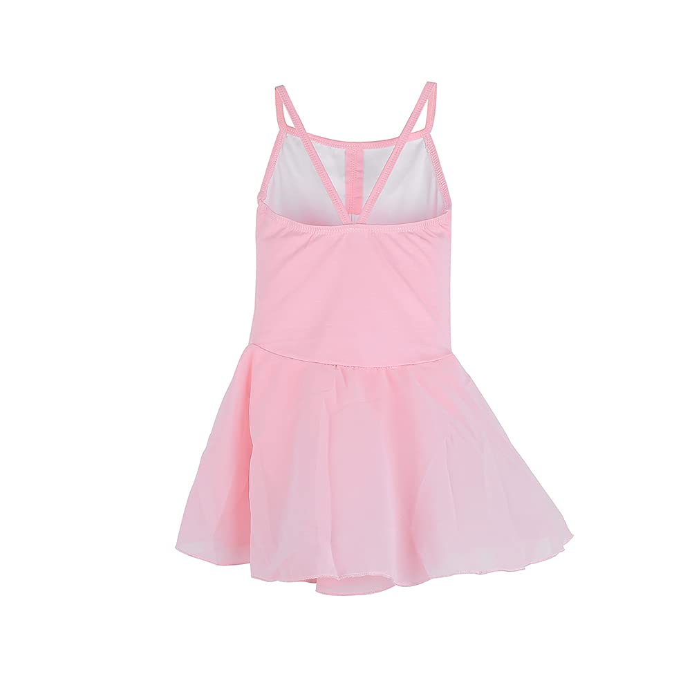 Girls Ballet Leotard with Camisole Top & Dance Skirt - Gymnastic Outfit for Ballet Class, Dance Practice & Performance