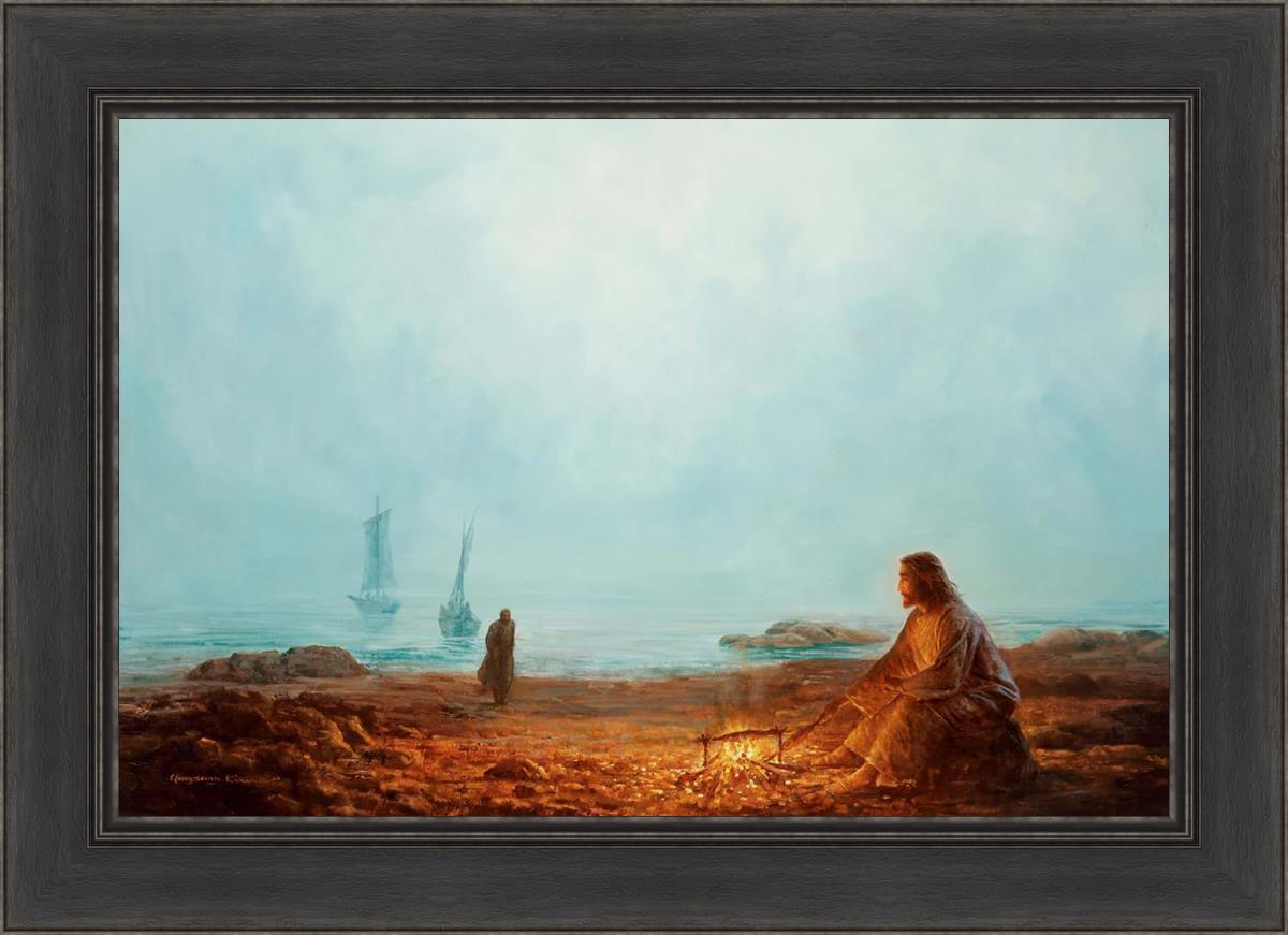 By The Shore By Yongsung Kim - Coastal Wall Art Print for Beach House Decor, Ocean Themed Living Room & Bedroom