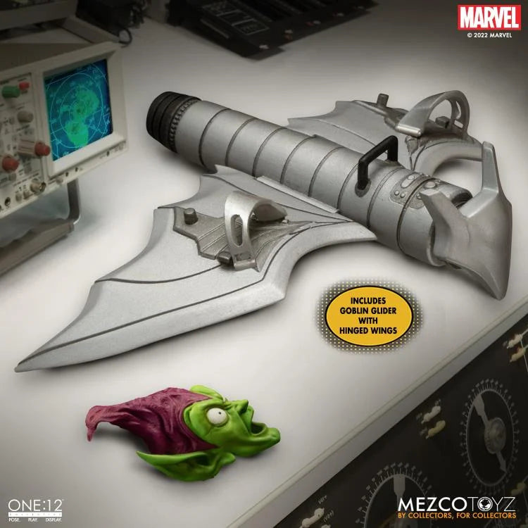 Mezco One:12 Collective Green Goblin Action Figure - Premium 6-Inch Marvel Collectible for Display & Role Play - Perfect for Comic Fans & Collectors