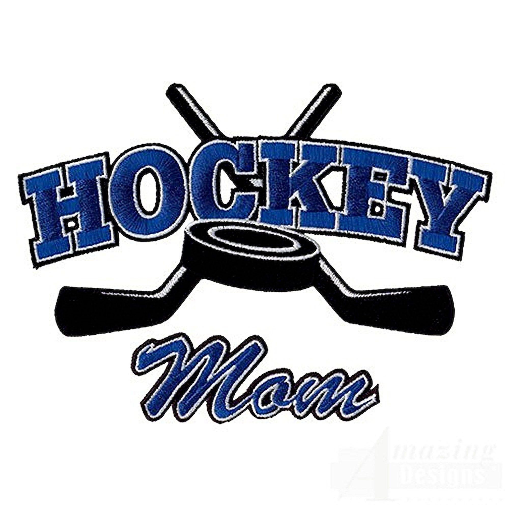Hockey Mom Tote Bag - Natural Canvas Reusable Shopping Bag for Sports Moms - Perfect for Hockey Games, Groceries & Everyday Use