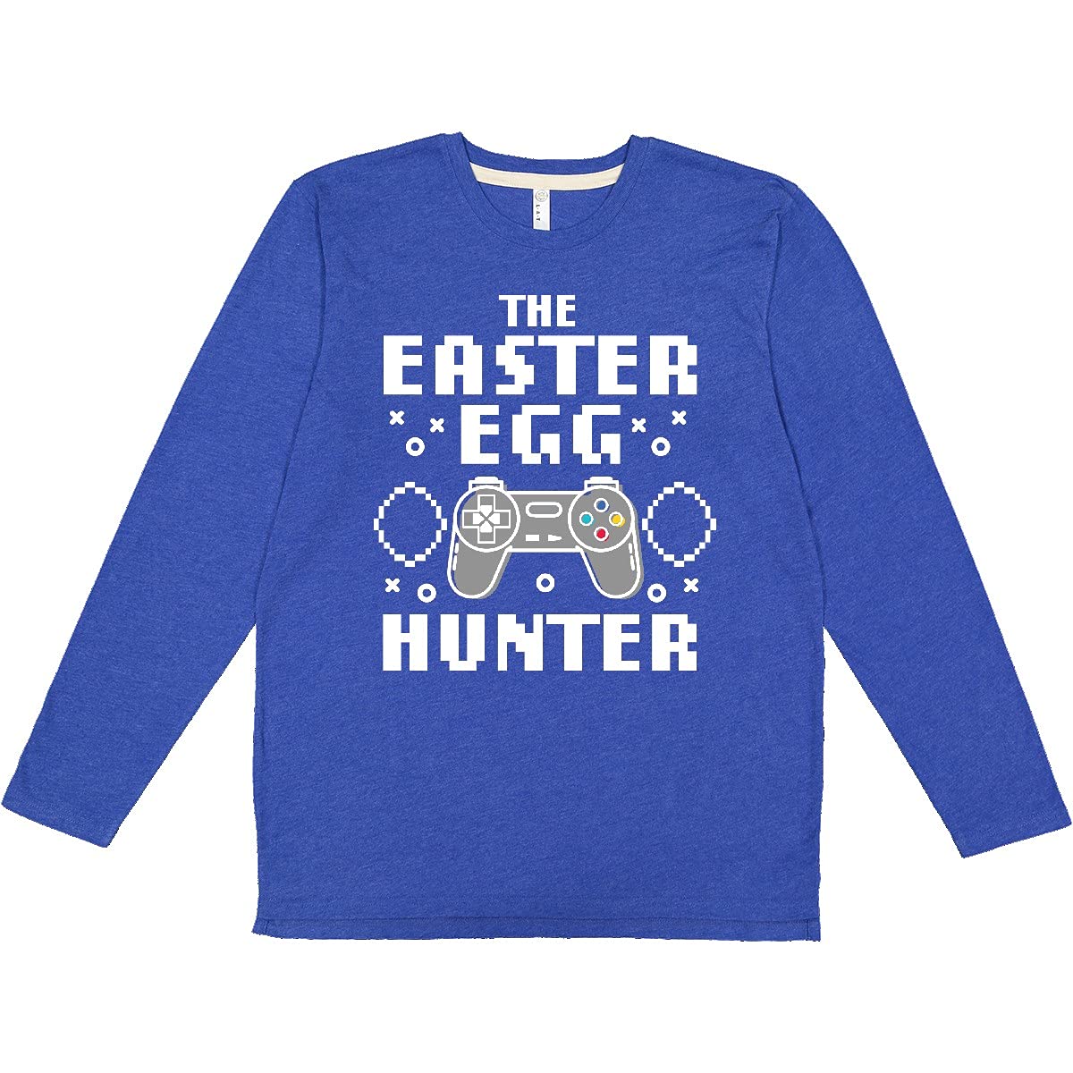 Inktastic Happy Easter The Easter Egg Hunter Gamer Long Sleeve T-Shirt for Men & Women - Fun Holiday Gift for Easter Egg Hunt & Gaming Enthusiasts