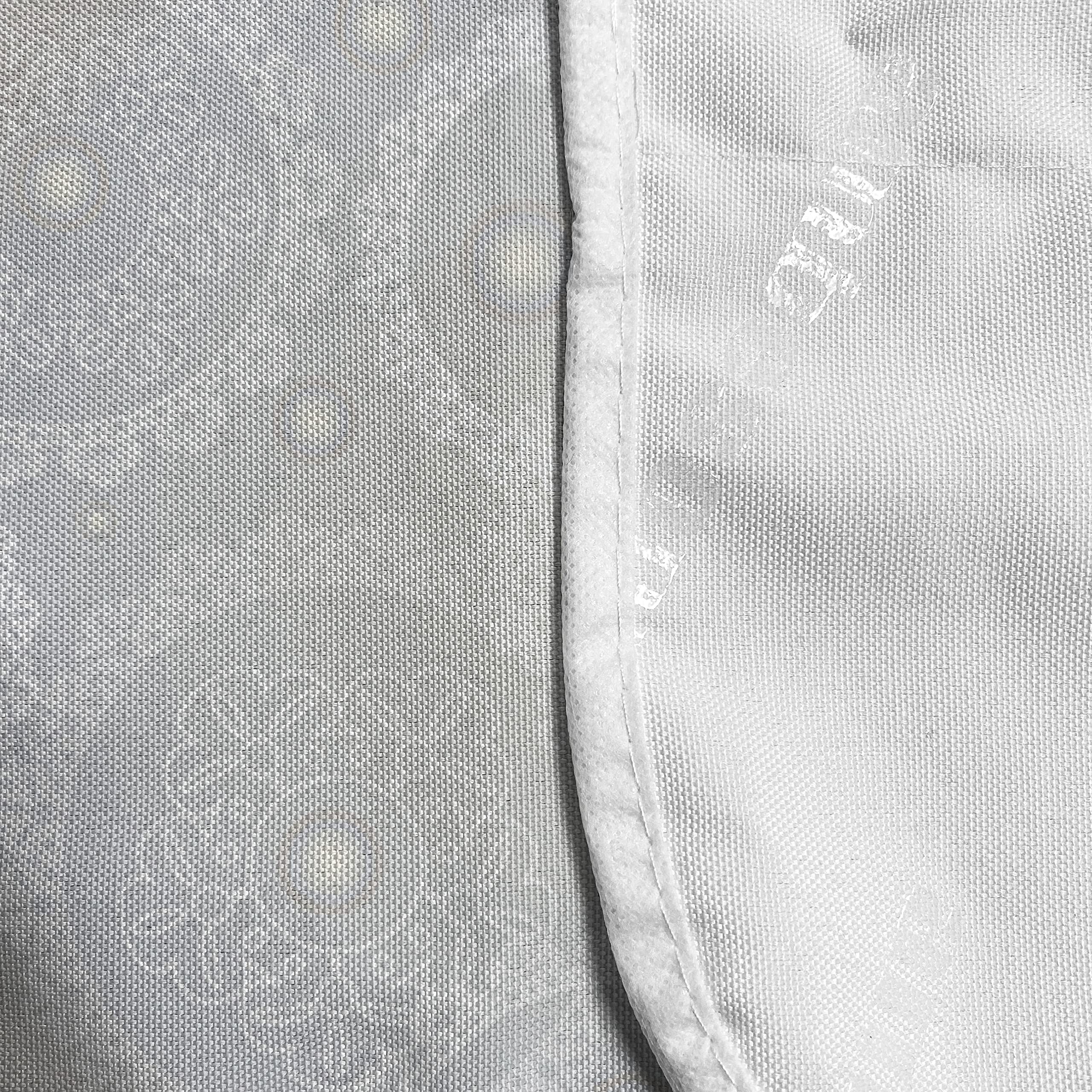Ambesonne Pearls Microwave Cover - Elegant Lace Doily Pattern, Waterproof Kitchen Organizer with Pockets, 36
