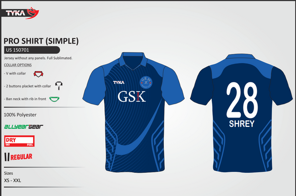 Custom Sublimated Cricket Jerseys - TYKA Colorful Sports Apparel for USA Teams | Perfect for Matches, Training & Fan Gear