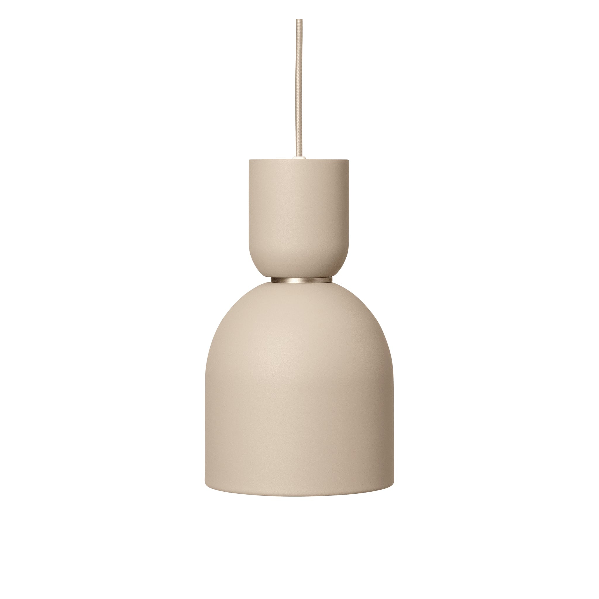 FERM LIVING Collect Pendant Light - Modern Bell-Shaped Cashmere Textured Hanging Lamp for Living Room, Bedroom & Dining Room Decor