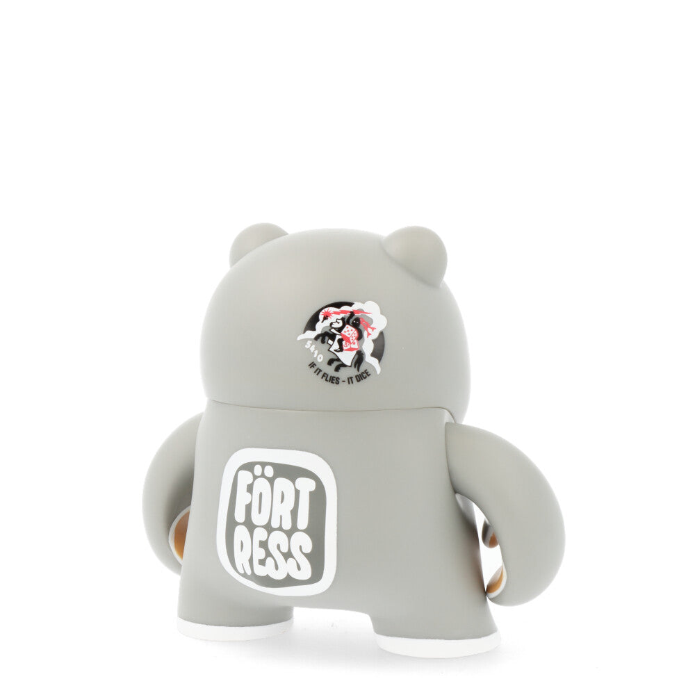 6 Pack Teddy Troops 2.0 Plush Stuffed Animals - Soft Grey Teddy Bears for Kids, Nursery Decor & Gift Giving