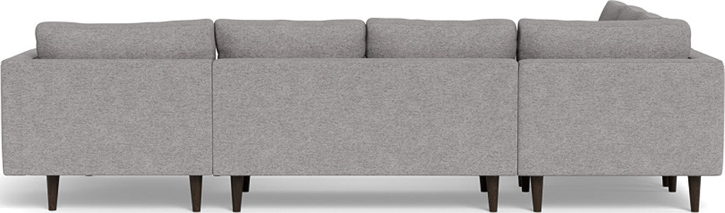 Ladybird 133 Corner Sectional Sofa with Right Chaise Lounge - Modern L-Shaped Couch for Living Room, Family Room & Home Theater