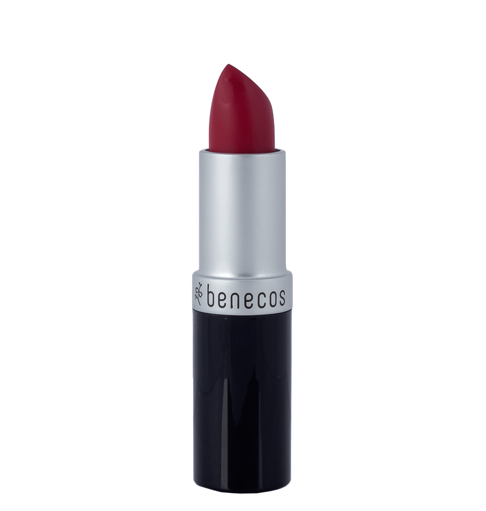 Benecos Natural Vegan Lipstick - Just Red, Cruelty-Free & Moisturizing for Daily Wear & Special Occasions