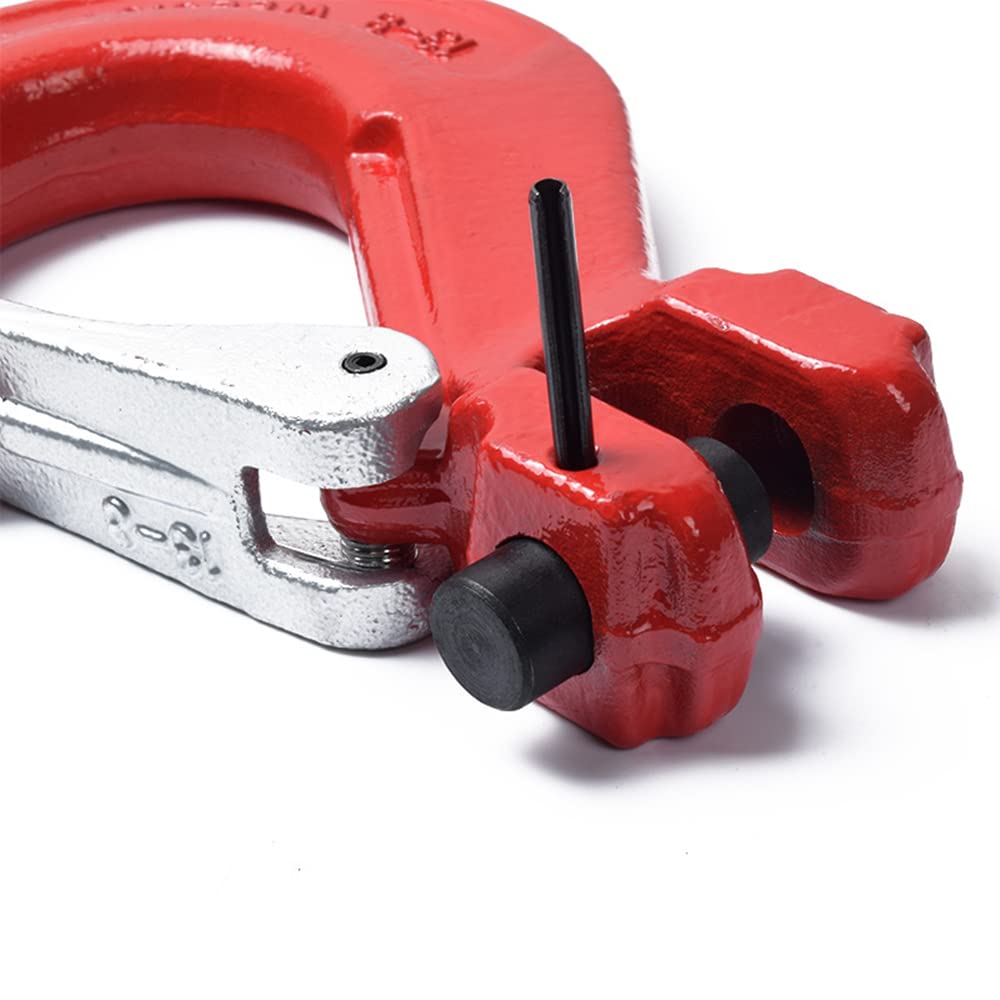 1.12 Ton Clevis Hooks with Latch - Heavy Duty Lifting Grab Hook for Engine & Rigging - 1.12T Working Load Capacity - Durable Slip Grab Hook for Industrial, Construction & Marine Applications