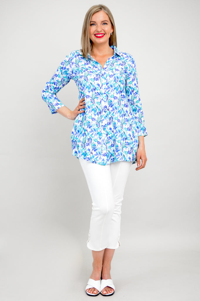 Celine Blouse Women's Linen Bamboo Shirt | Melbourne Style Summer Top | Perfect for Office Wear & Casual Outings