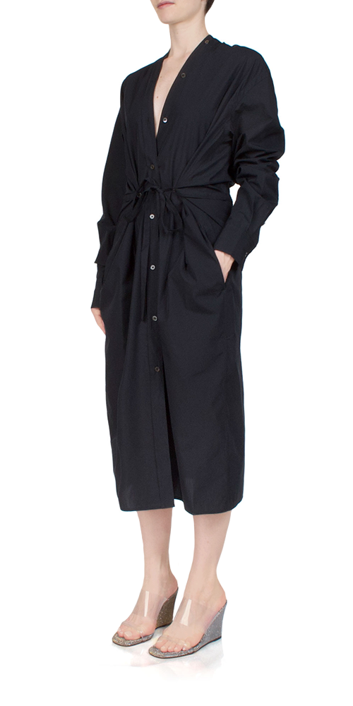 Colorless Shirtdress for Women - Elegant Black Button Down Shirt Dress | Perfect for Office, Casual Wear & Date Night Outfits
