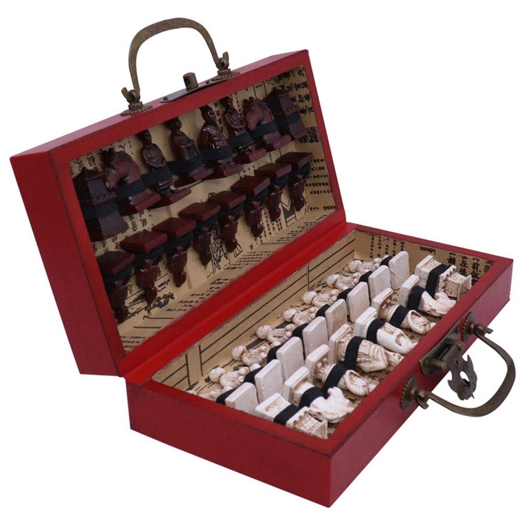 Premium Portable Wooden Chess Set - 28cm Folding Chess Board with Staunton Pieces for Adults & Kids - Perfect for Travel, Family Game Night, Parties & Gifts