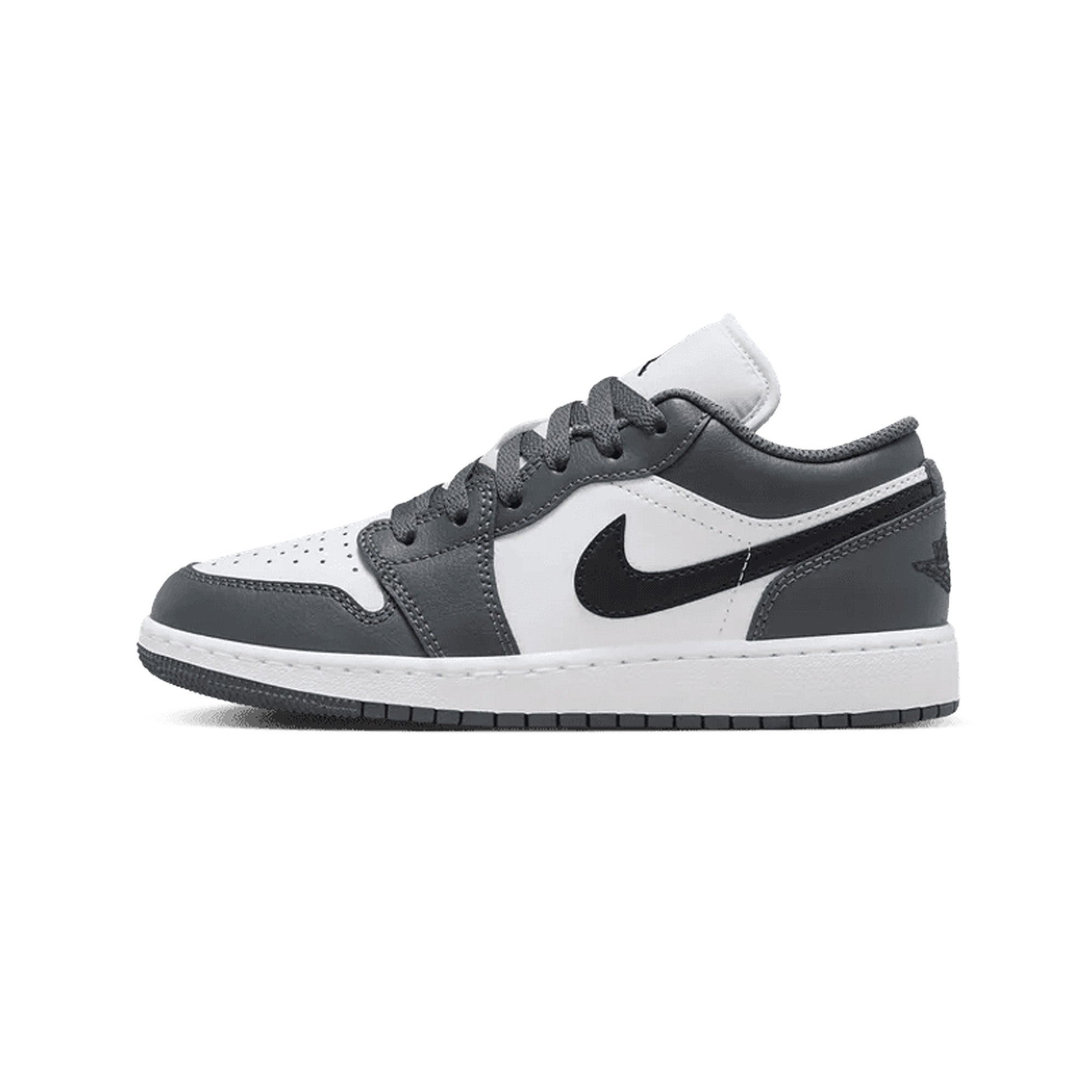 Air Jordan 1 Low 'Iron Grey' GS Sneakers for Girls (2024) - Casual Wear, School & Basketball Shoes for Teens