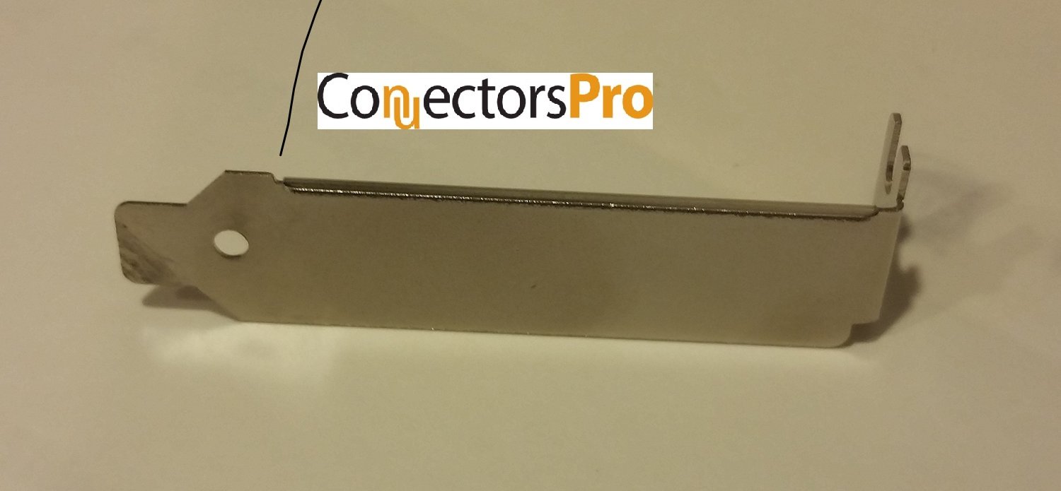 Connectors Pro - 25-Pack PC Computer Low Profile Back Expansion Slot Cover, L Blank Stainless Steel Bracket for PC Builds and Upgrades