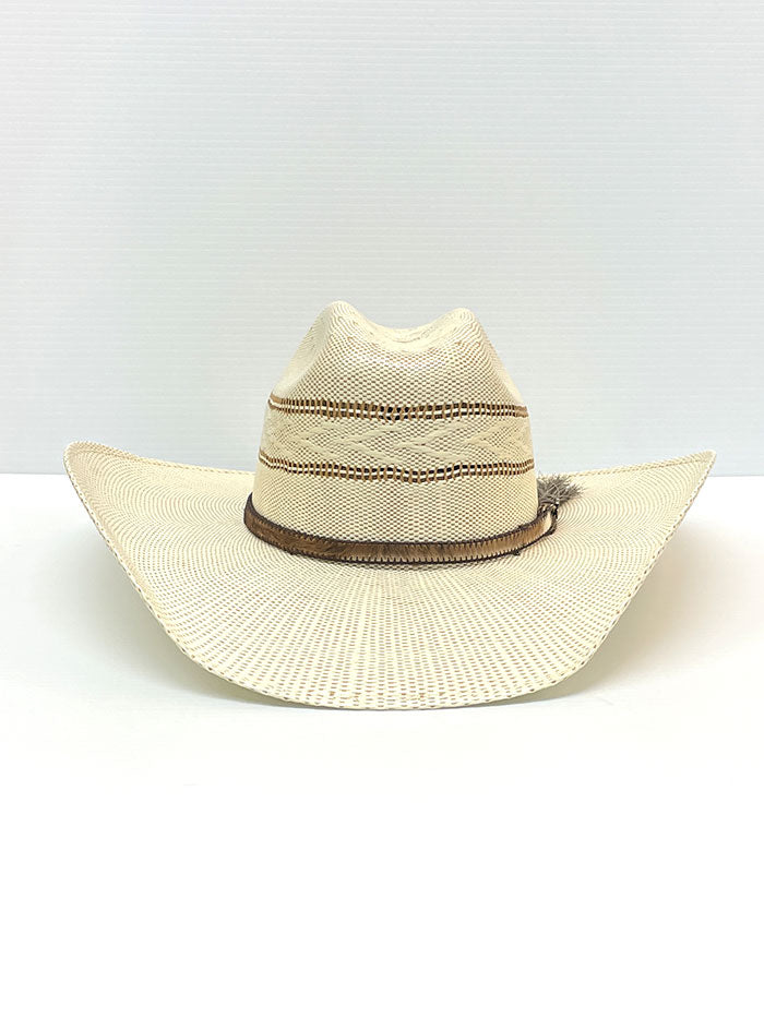 Justin JS2B56BEXR4414 Men's Bent Rail Bexar Straw Hat in Ivory Tan - Perfect for Summer Outdoor Activities, Beach Vacations & Countryside Adventures