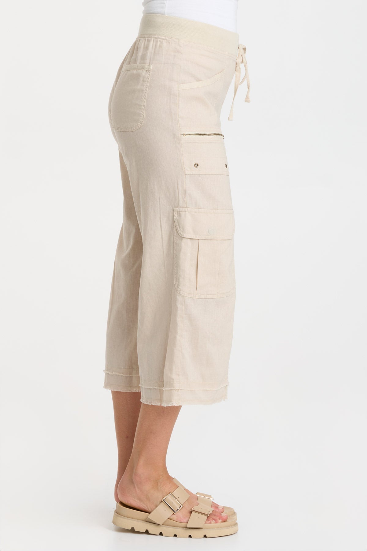 Premium Linen Gaucho Pants for Women - Comfortable & Stylish Wide Leg Trousers - Perfect for Summer, Travel, and Casual Wear
