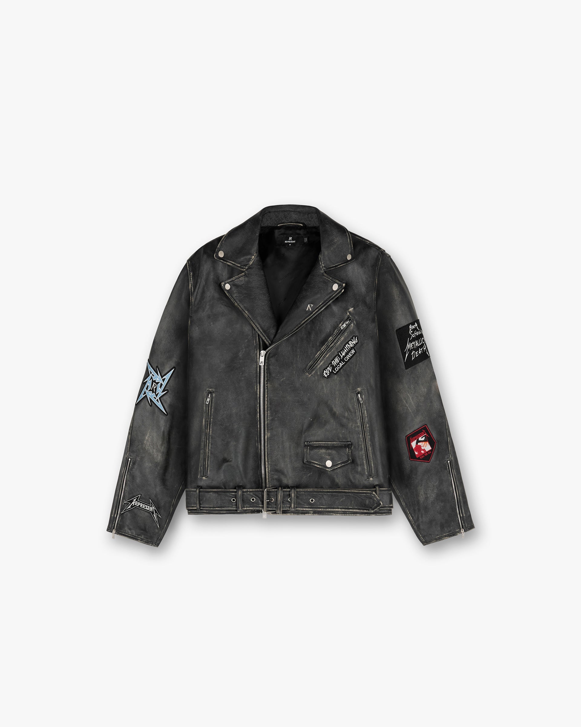 Represent X Metallica Genuine Leather Jacket for Men & Women - Black | Rock Music Fashion, Biker Style, Concert Outfit