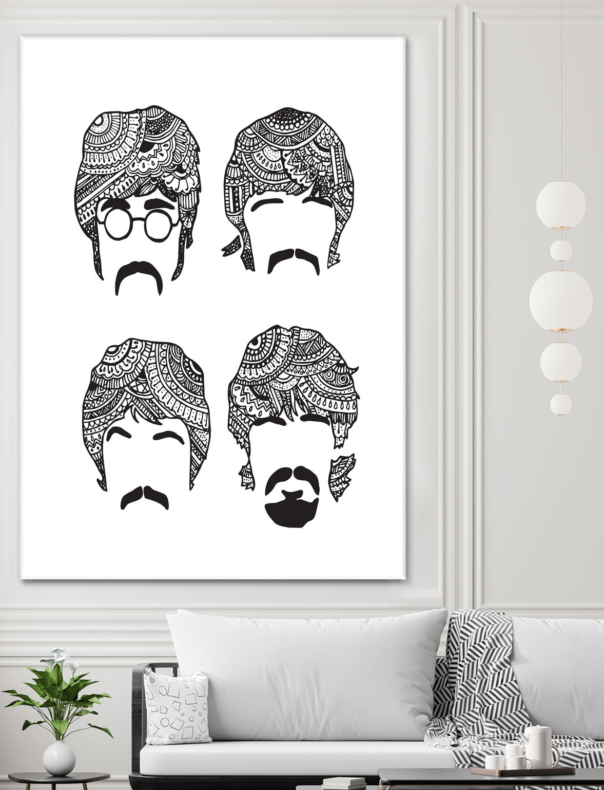 The Beatles Henna Tattoo Kit - Premium Temporary Tattoo Stickers for Music Lovers, Perfect for Concerts, Festivals & Theme Parties