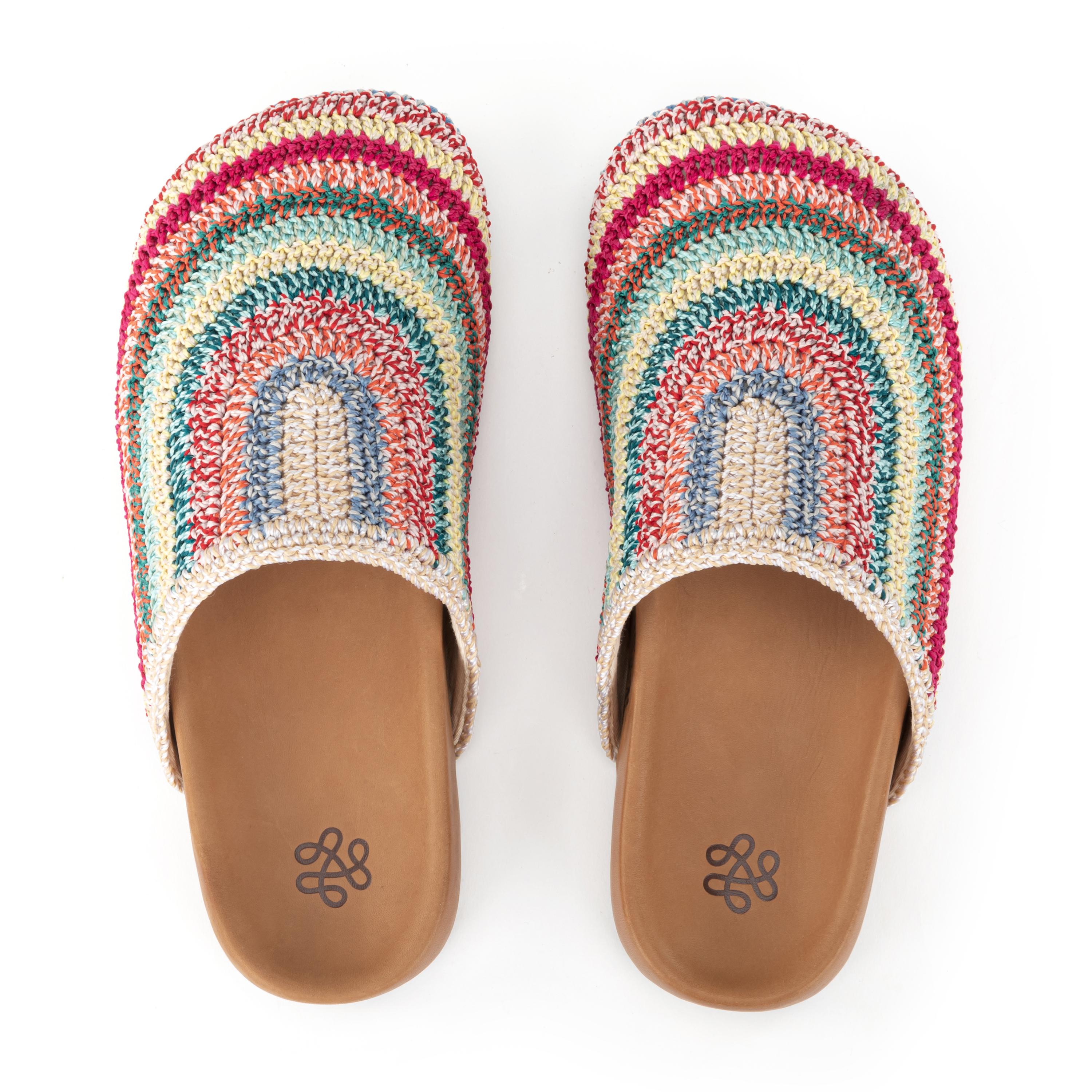Bolinas Crochet Clogs for Women - Comfortable Handmade Summer Slide Sandals with Arch Support - Perfect for Beach, Pool, and Casual Outings