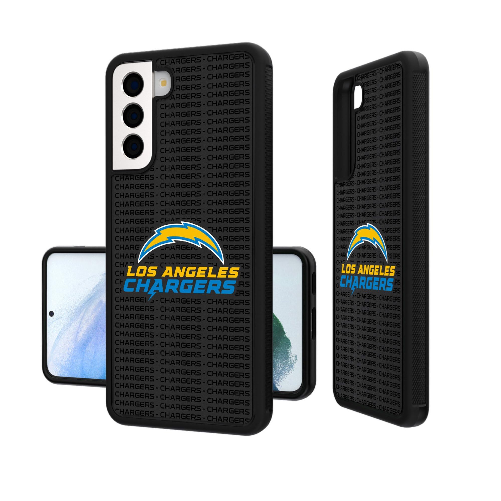 Los Angeles Chargers Galaxy Text Design Bump Case - Durable Protective Phone Cover for iPhone & Samsung - Perfect for Football Fans, Game Days & Team Spirit