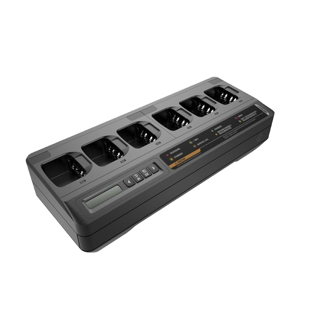 Motorola PMPN4284 Multi-Unit Rapid Charger for Walkie Talkies - Fast Charging Station for Business, Security & Outdoor Communication Devices