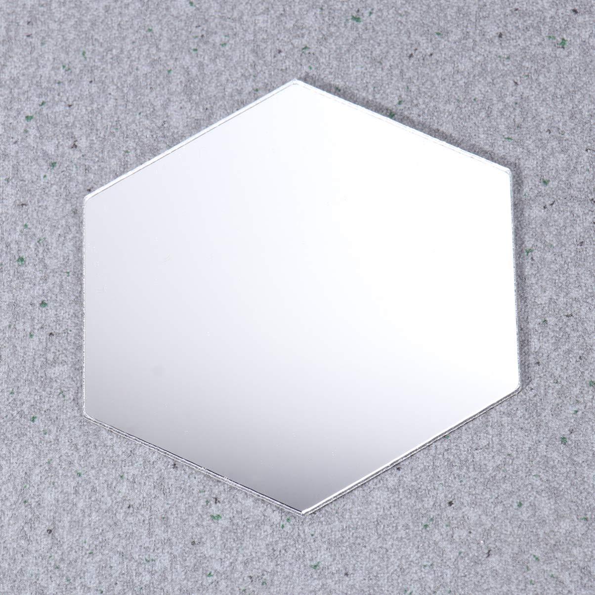 24-Piece Hexagon Mirror Stickers - Self-Adhesive Wall Decals for DIY Home Decor, Bathroom & Bedroom Wall Art - Creative Geometric Mirror Wall Stickers for Living Room, Kids Room & Office Decor