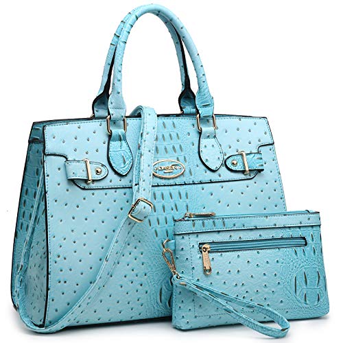 6-ostrich Turquoise With Rolled Handles