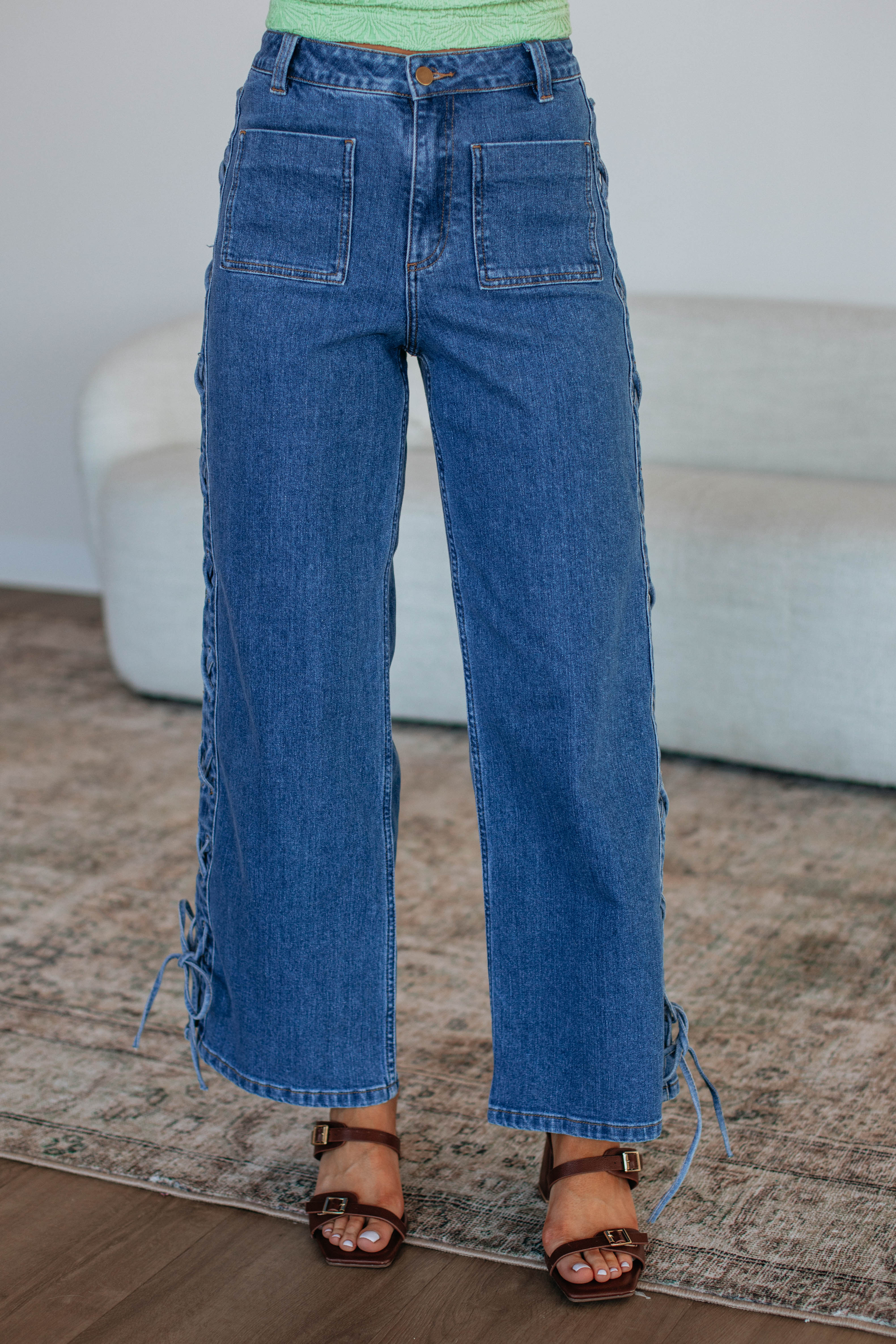 Becca Women's High Waist Denim Jeans - Stretchy Skinny Pants for Casual Wear & Everyday Outfits