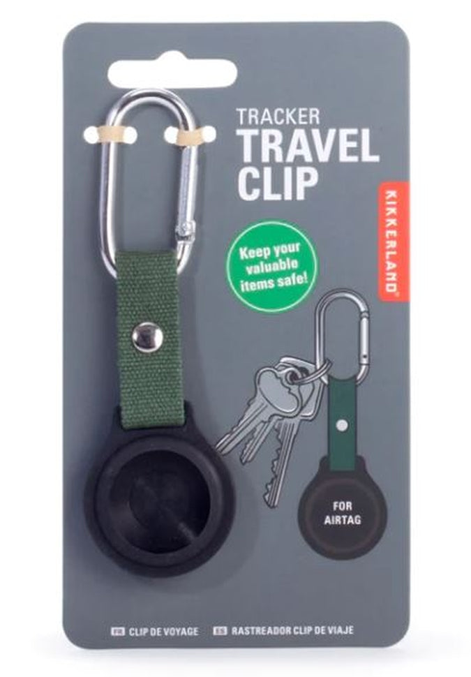 Kikkerland Tracker Travel Clip - Anti-Theft Luggage Accessory for Secure Travel | Perfect for Airports, Hotels & Backpacks