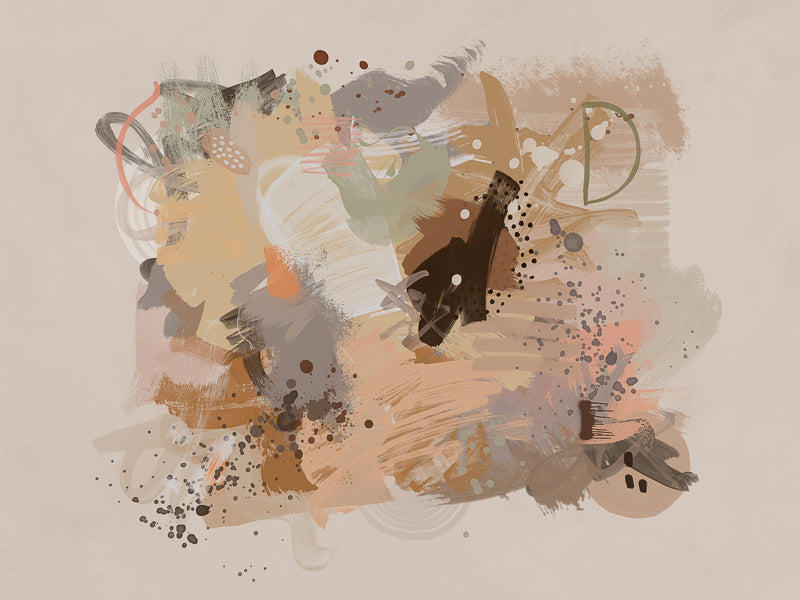 Dust Cloud Canvas Art Print - Modern Abstract Wall Decor for Living Room, Bedroom & Office - Perfect for Home & Office Decor