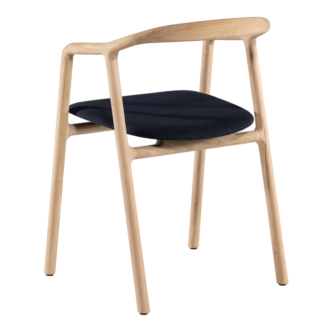 Brioni Modern Side Chair - Sturdy Wooden Dining Chair with Upholstered Seat - Perfect for Kitchen, Dining Room, and Office Use