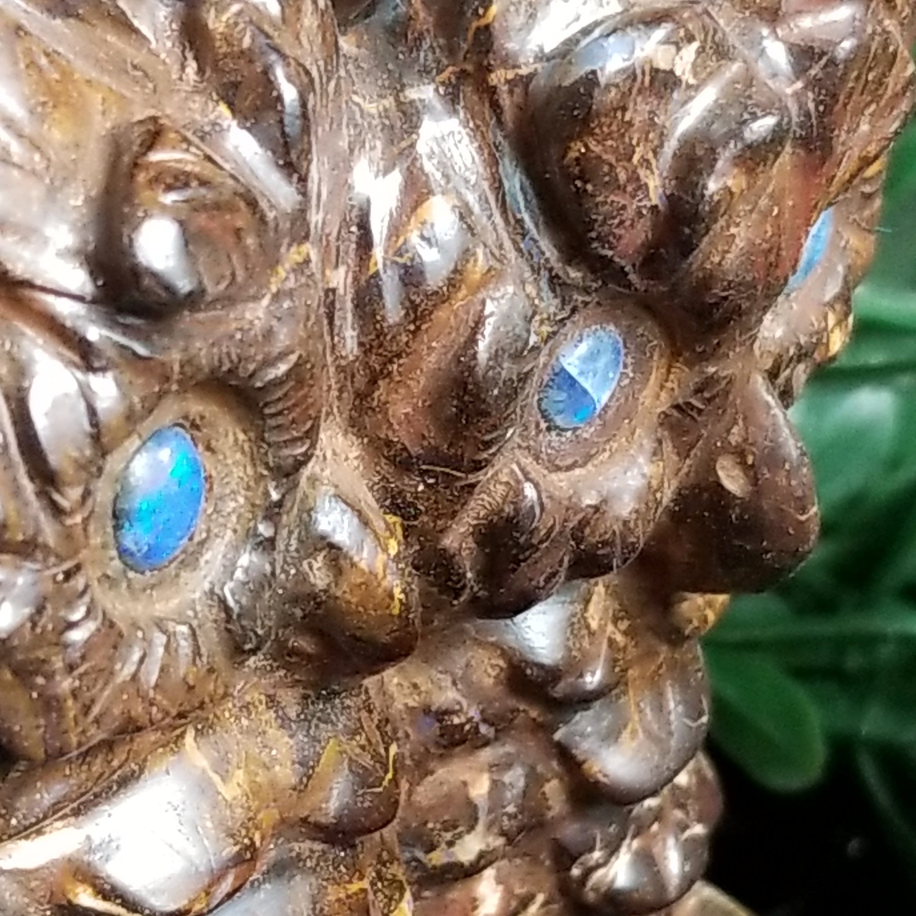 Natural Boulder Opal Owl Carvings (270g) - Handcrafted Gemstone Collectibles for Home Decor, Meditation & Spiritual Gifts