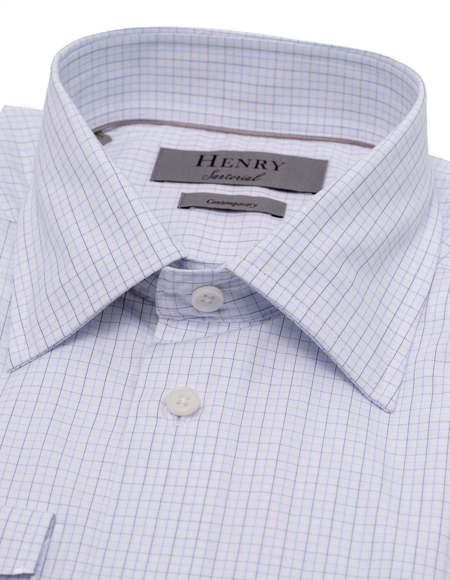 HENRY SARTORIAL Men's Classic Fit Checkered Cotton Blend Casual Shirt - Multi Color | Office Wear & Smart Casual Outfits
