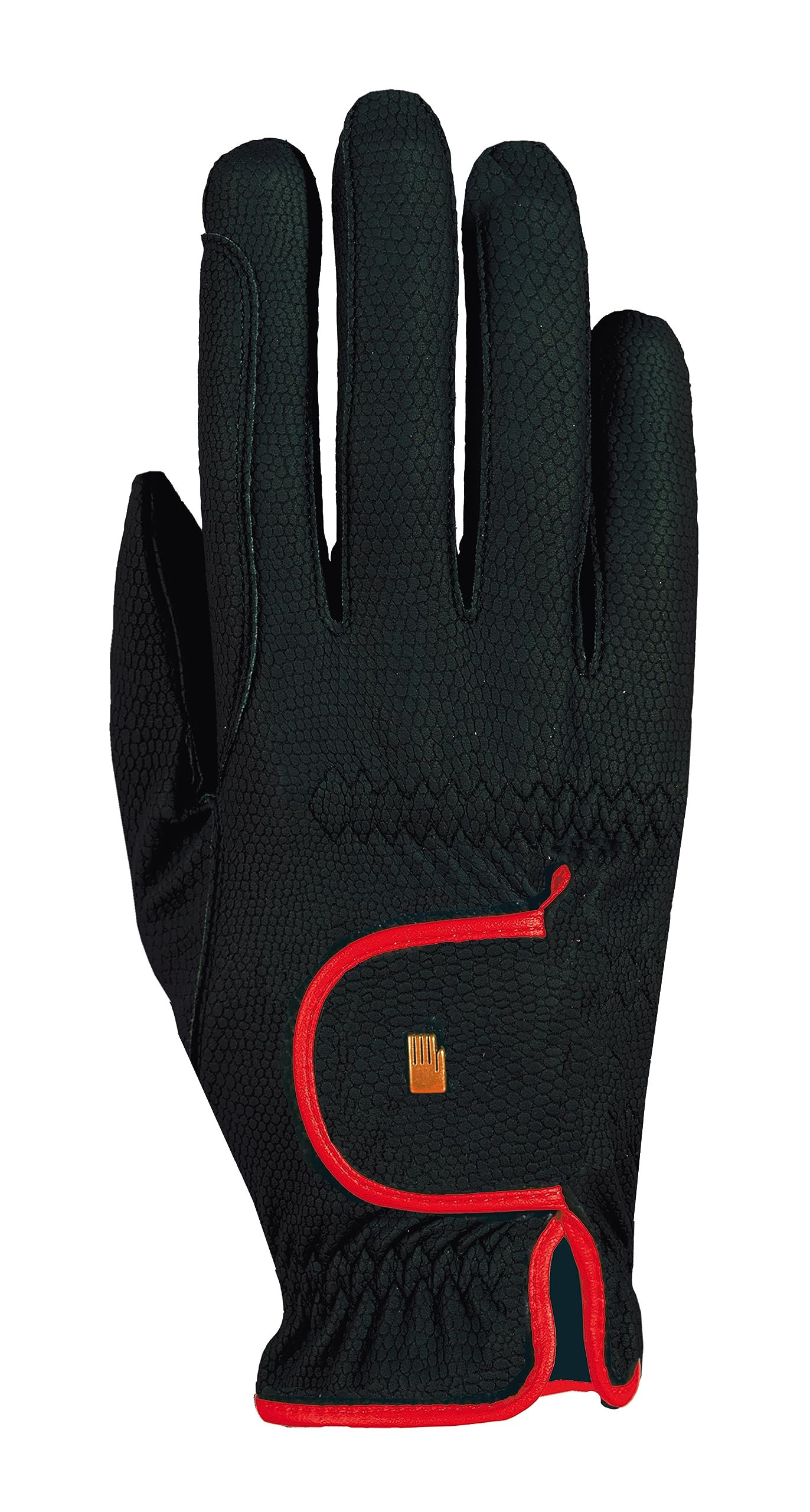 Lona Women's Winter Gloves 7.5 - Soft Warm Touchscreen Compatible Black & Red Gloves for Driving, Running, Outdoor Activities