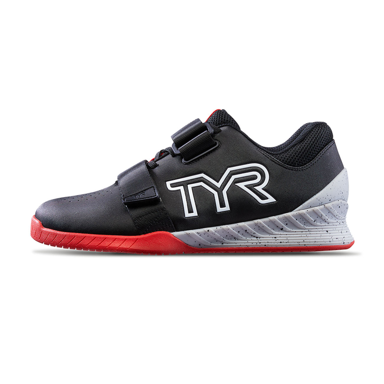 Tyr L1 Lifter Weightlifting Shoes for Men - Black & Red | CrossFit, Powerlifting & Olympic Lifting Gym Training Gear